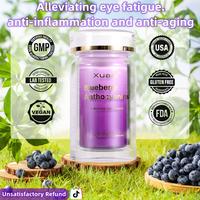 Xuaai 4 Bottle Blueberry Anthocyaninis NAD+ Supplement for Skin Aging Support, Energy, and Focus - 60 Capsules - Vitamin & We...