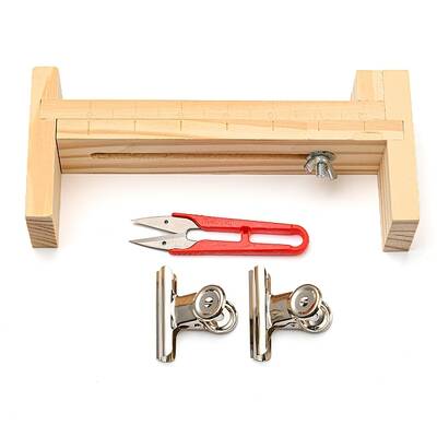 Wooden Bracelet Webbing Retainer Knitting Tool