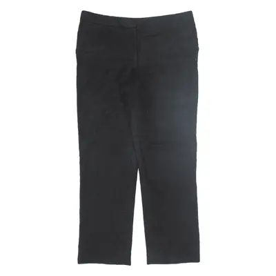 BURBERRY Trousers Black Regular Tapered Womens W32 L28