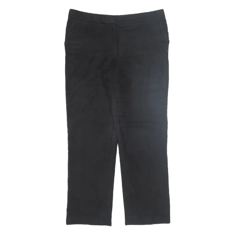 BURBERRY Trousers Black Regular Tapered Womens W32 L28