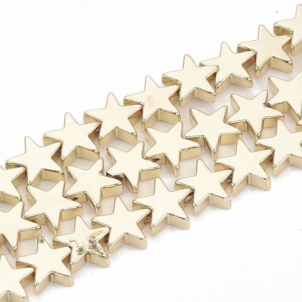Electroplate Non-magnetic Synthetic Hematite Beads Strands