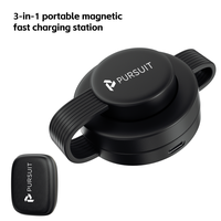 2025 2-in-1 Car Charging Station Compatible with Magsafe Wireless Charger for iPhone 12/13/14/15/16 Series for AirPods iWatch...