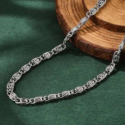 Tarnish Resistant 304 Stainless Steel Lumachina Chain Necklaces