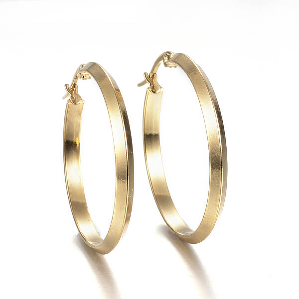 304 Stainless Steel Hoop Earrings