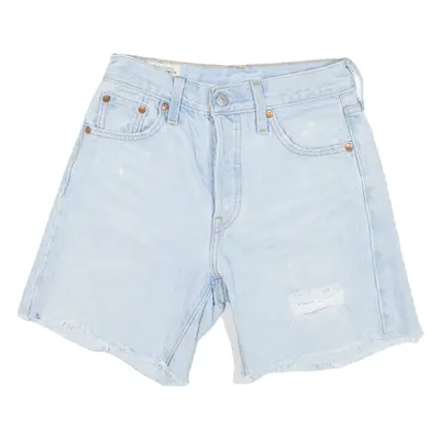 LEVI'S 501 BIG E Womens Denim Shorts Blue Relaxed XXS W23