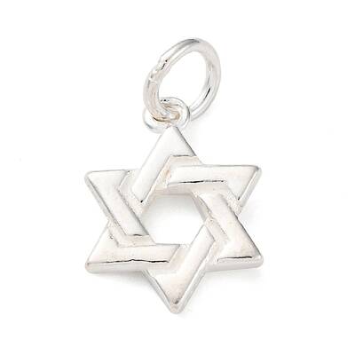 925 Sterling Silver Star of David Charms