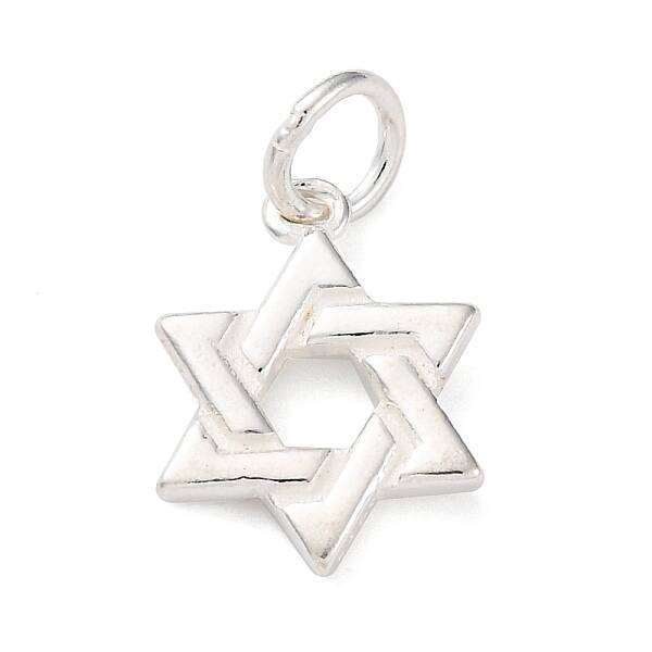 925 Sterling Silver Star of David Charms