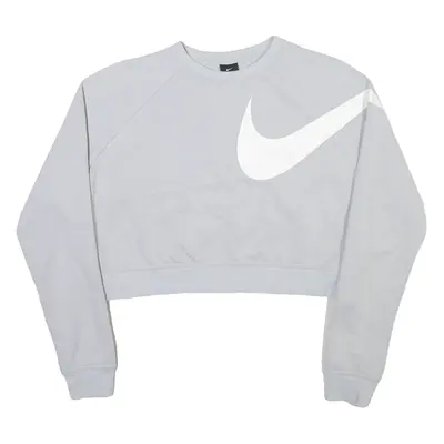 NIKE Cropped Womens Sweatshirt Grey S