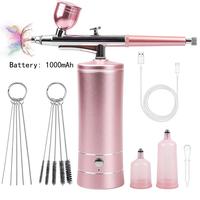 Airbrush Kit, Cordless Airbrush Gun Kit with Compressor, Comfort Rechargeable Handheld Airbrush Kit, Portable Mini Airbrush M...