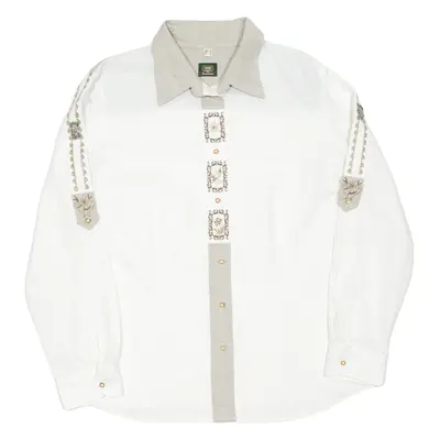 Womens Plain Shirt Beige Long Sleeve UK 18