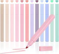12pcs Bible Highlighters, Bible Highlighters No Bleed, Pastel Highlighter Set, Cute Highlighters, No Bleed Bible Highlighters...