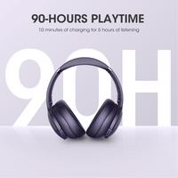 DOQAUS Bluetooth Headphones Over Ear, 90H Playtime,Bluetooth ,Wireless Headphones， 3 EQ Modes, Built-in HD Mic,Memory Foam ...