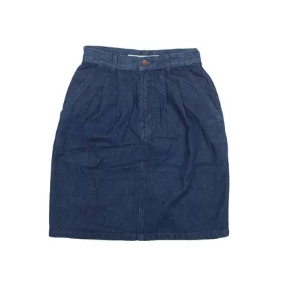 SMITH & HAWKEN Knee Length Mini Skirt Blue Denim Womens S