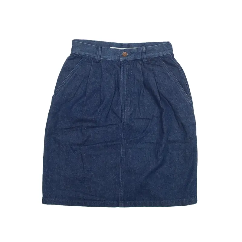 SMITH & HAWKEN Knee Length Mini Skirt Blue Denim Womens S