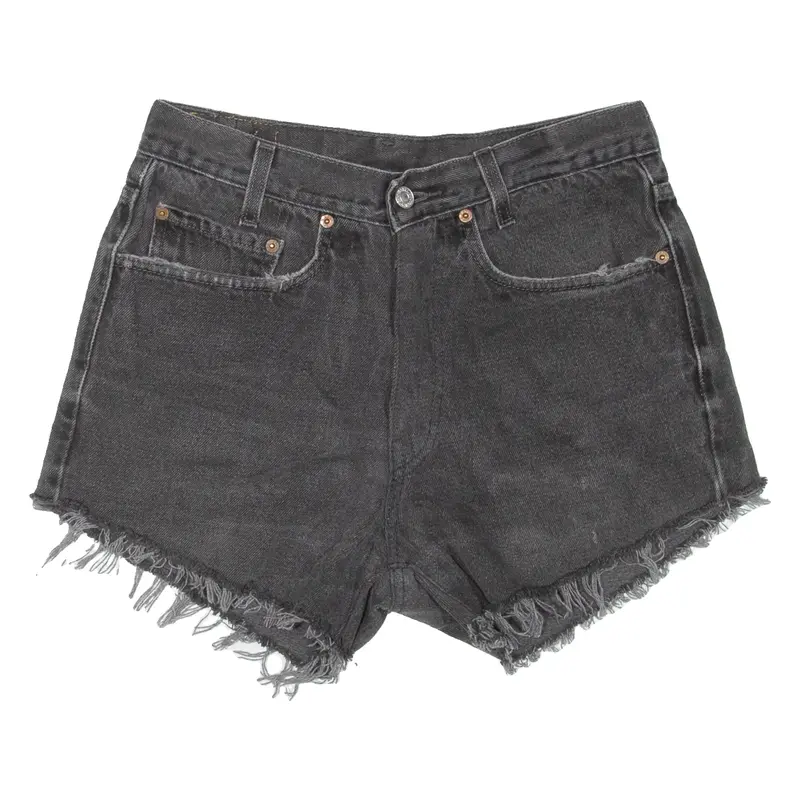 LEVI'S Cut-Off Womens Denim Shorts Grey S W28
