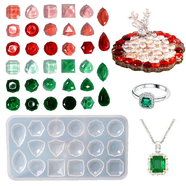 Triangle/Teardrop/Square Diamond Cabochon DIY Silicone Molds