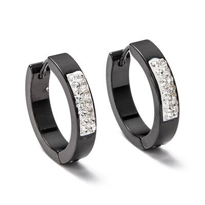 304 Stainless Steel Huggie Hoop Earrings