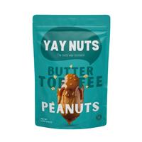 Yay Nuts Butter Toffee Peanuts - 1 lb, Butter Toffee Coated Peanut Nuts, Delicious and Sweet Nut Snacks Crunchy, Peanut Nut S...