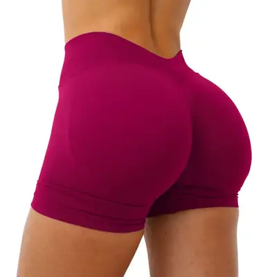 DENFY LJ V-BACK SCRUNCH SHORTS Yoga Pants Gym Fitness Workout Drying Exercise Yoga High Cycling Quick Drying Gymclothes