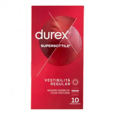 Durex Ultra-thin Regular Fit Thin Condoms, 10 Condoms