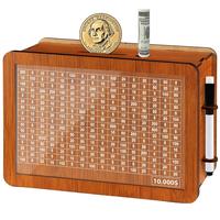 $10000 Larger Size Savings Challenge Box - Cash Vault Wooden Money Savings Box for Adults Kids - Kakeibo Money Bank - Wooden ...