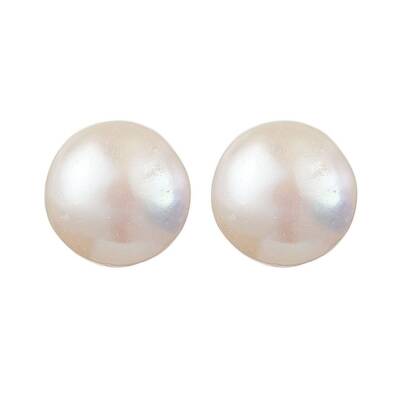 Natural Pearl Ear Studs