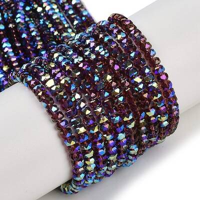 Electroplate Glass Beads Strands