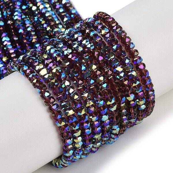 Electroplate Glass Beads Strands