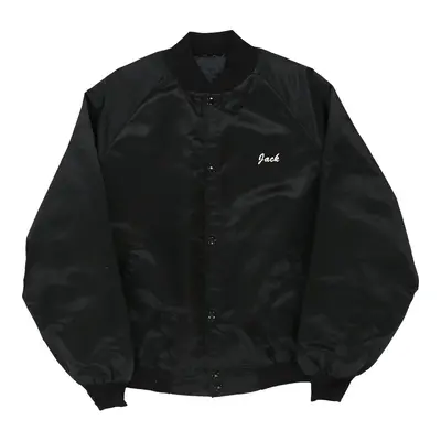 Mr. Jacks Unbranded Baseball Jacket - Large Black Nylon