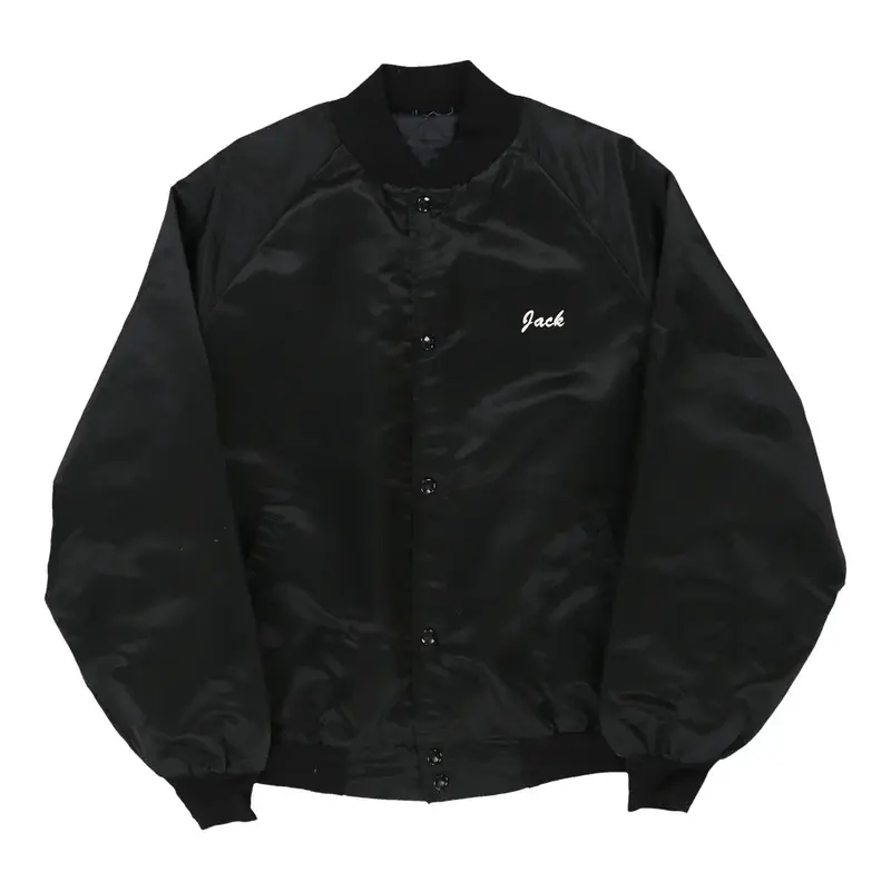 Mr. Jacks Unbranded Baseball Jacket - Large Black Nylon