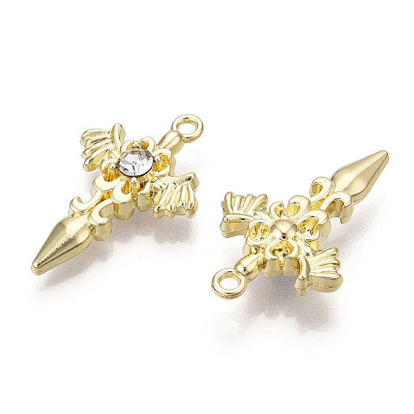 Alloy with Rhinestone Pendants