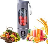 Portable USB Rechargeable Blender – Mini Personal Smoothie & Juice Maker Cup, Compact Travel Juicer for Gym, Kitchen, On-th...