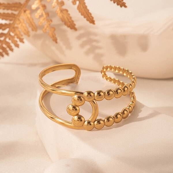 304 Stainless Steel Cuff Bangles for Women