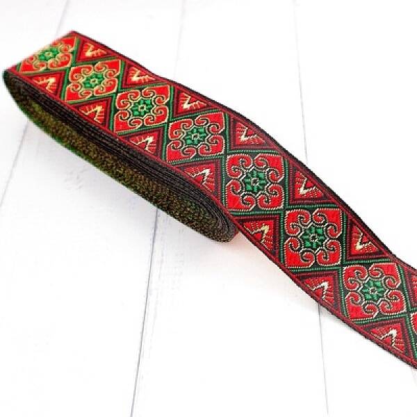 5M Ethnic Style Polycotton Embroidery Ribbon