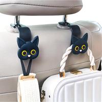 Cute Cat Design Car Seat Back Hook, Multifunctional Car Seat Back Hidden Hook, Universal Car Interior Accessories for Women &...