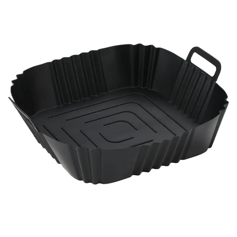 Kitchen Accessories, 1 Count Silicone Air Fryer Liner, Non-stick Square Air Fryer Tray with Handle, Easy to Clean, 2024 Kitch...