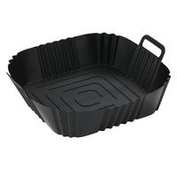 Kitchen Accessories, 1 Count Silicone Air Fryer Liner, Non-stick Square Air Fryer Tray with Handle, Easy to Clean, 2024 Kitch...