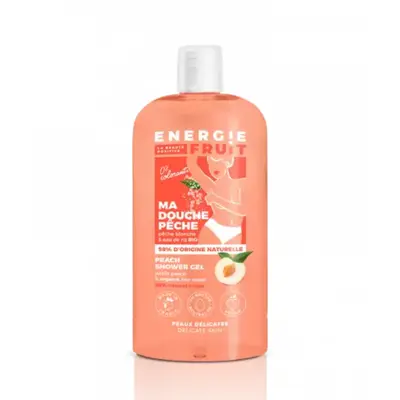 Energia Fruit Shower Gel Neutral pH White Peach & Rice Water 500ml