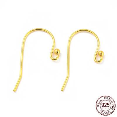 925 Sterling Silver Shepherd Crook Style Ear Wire