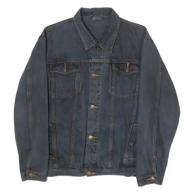 Mens Denim Jacket Blue 90s L