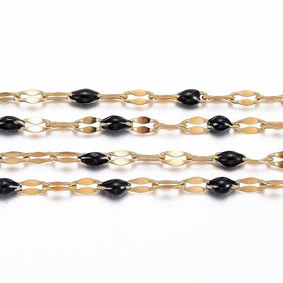 3.28 Feet Ion Plating(IP) 304 Stainless Steel Link Chains