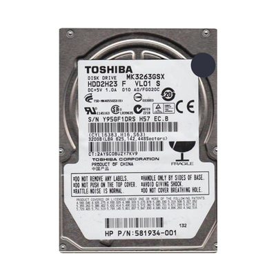 581934-001 HP 320GB 5400RPM SATA 3Gb/s 8MB Cache 2.5-inch Hard Drive