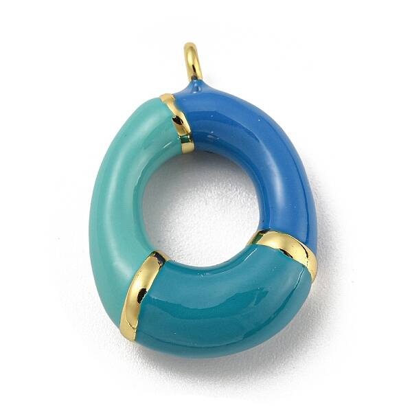 Brass Enamel Pendants