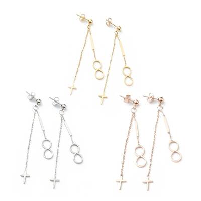 Ion Plating(IP) 304 Stainless Steel Stud Earrings