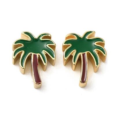 Brass Enamel Beads