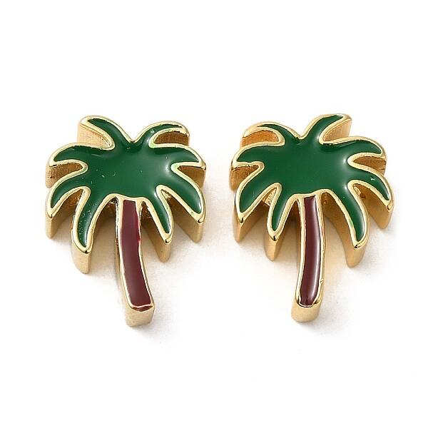 Brass Enamel Beads