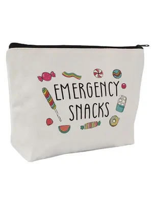Cartoon Letters & Cartoon Pattern Makeup Bag, Casual Zipper Makeup Bag, Versatile Storage Bag for Travel, Daily Use, Perfect ...