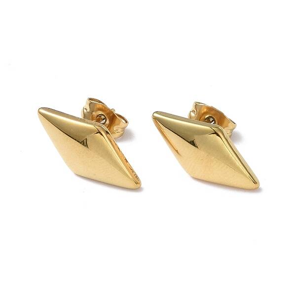 Ion Plating(IP) 304 Stainless Steel Stud Earring for Women