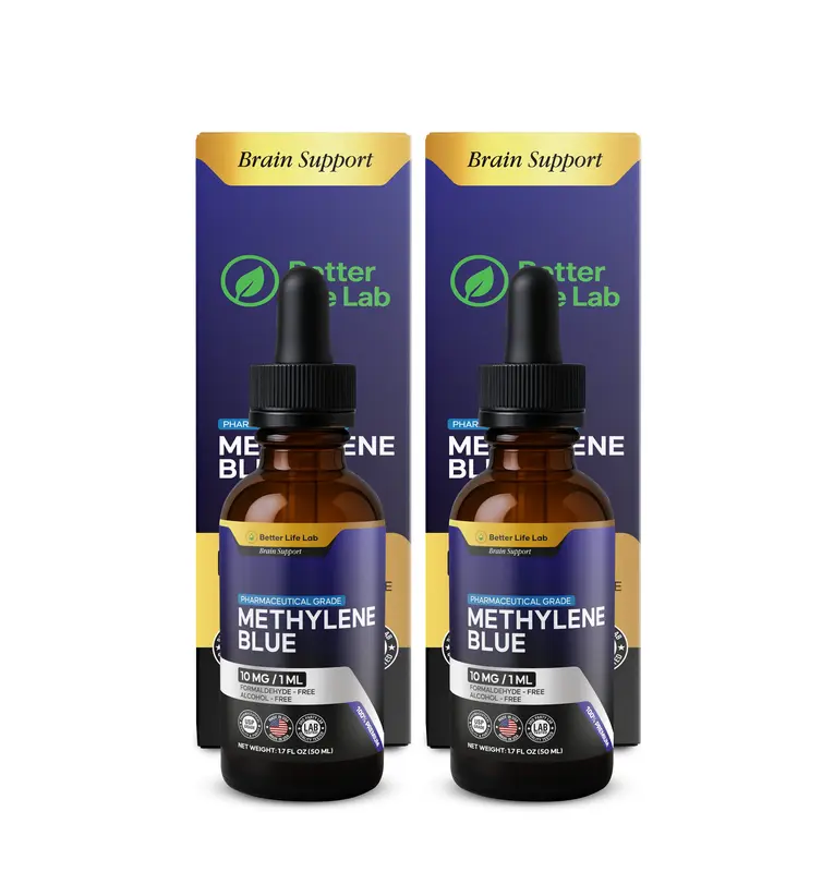 Elevate your health with Methylene Blue (2 Pack) - Pharmaceutical Grade 99.99% purity, made in the USA. Safe, formaldehyde-fr...