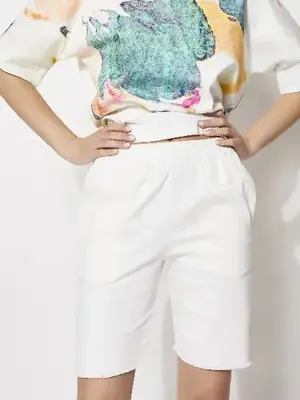Blanche White Shorts | Size: 38 | Color: White